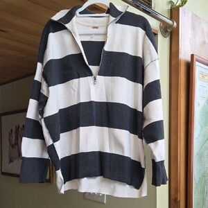 Free People Coastal Stripe Sweater